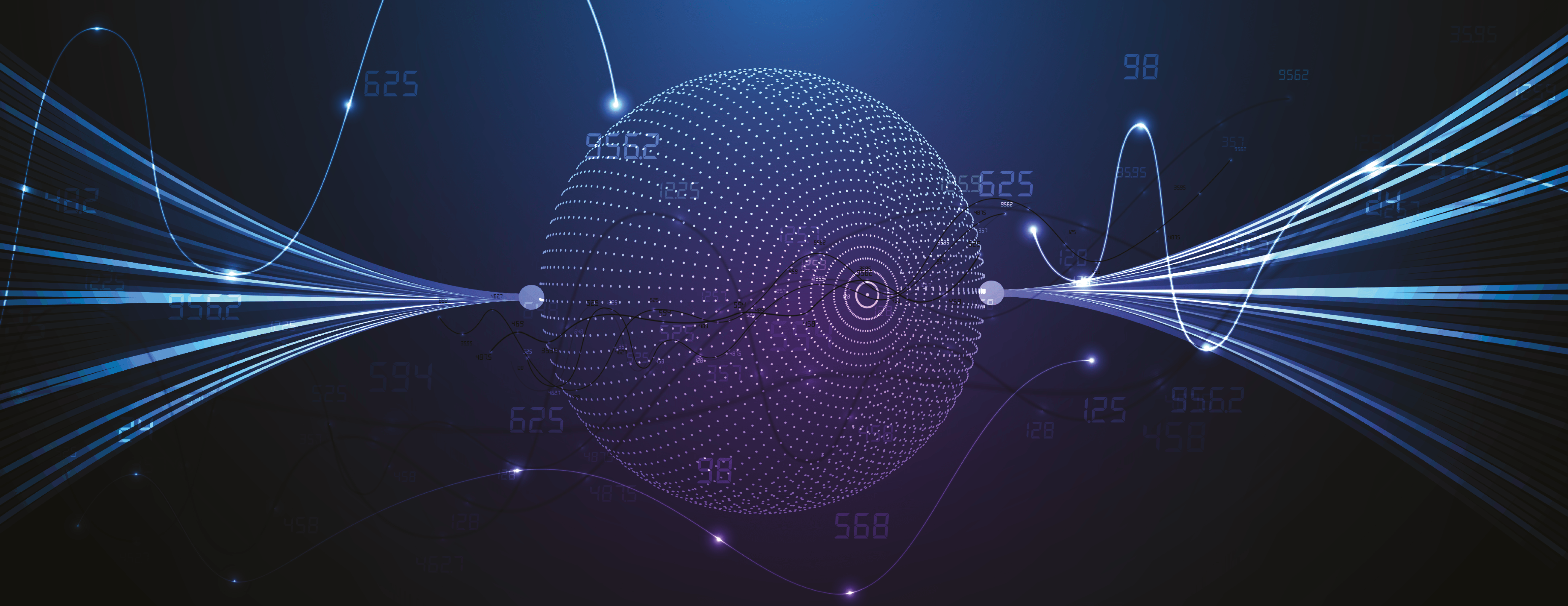 Das Bild zeigt Maschinelles Lernen im Konzept des World Mind Metaverse, Big Data und Cybersicherheitstechnologie