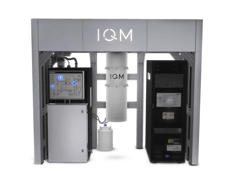 Das Bild zeigt einen IQM Spark 5-Qubit-Quantencomputer