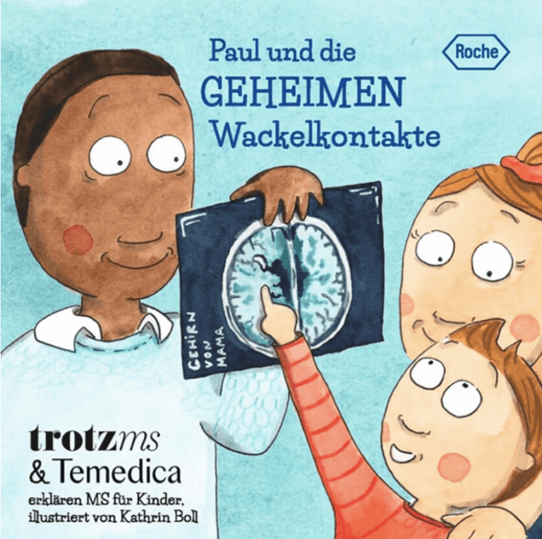 Das Buch zeigt den Titel des Kinderbuchs Paul und die geheimen Wackelkontakte
